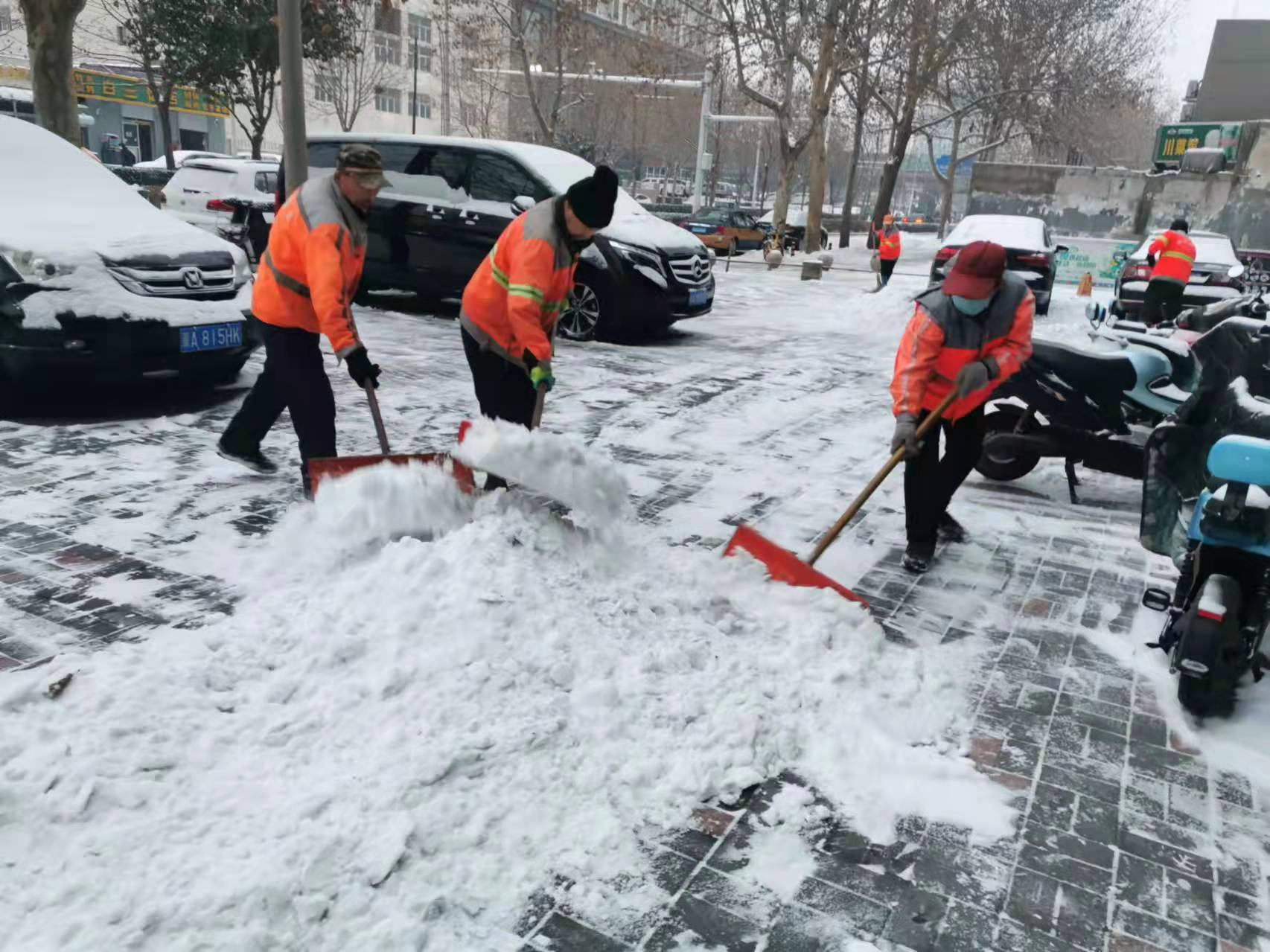 （原创）以雪为令 随雪而动 石家庄市新华区卫生队全力清雪 保障道路畅通_fororder_9