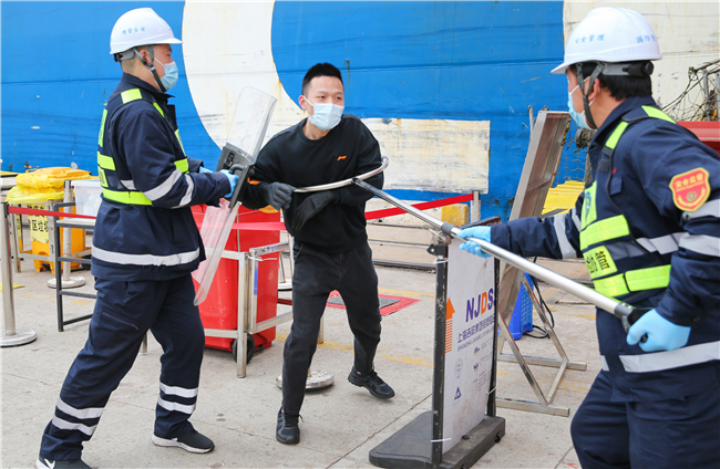 江苏连云港市开展口岸疫情防控应急演练_fororder_1