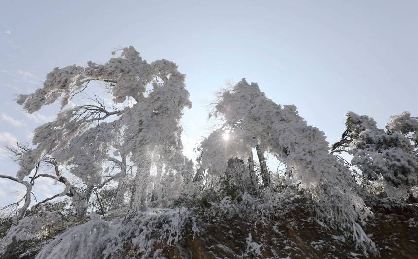 广西三江：侗乡雪景美如画