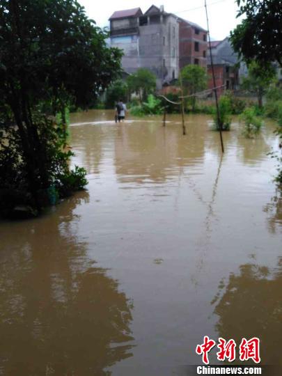 江西多地遭强降雨袭击 逾30万人受灾损失超2亿元(图)