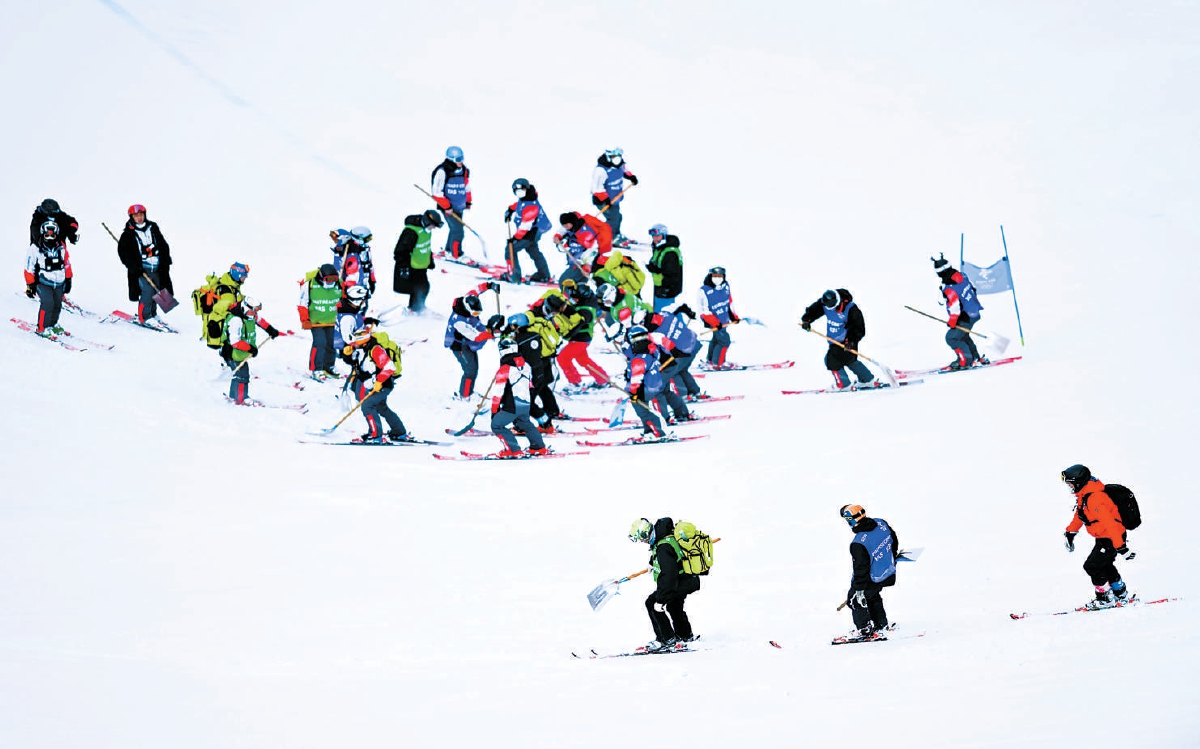 “雪飞燕”上飞驰着“推雪冠军”