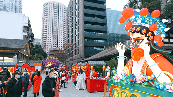 Celebrating the Lantern Festival, Chunxi Street Light Market in Jinjiang District, Chengdu Witnesses  Extrodinary Hustle and Bustle_fororder_1