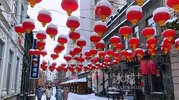 巴洛克风情撞上国风 “雪容融”雪后冰城美绝了