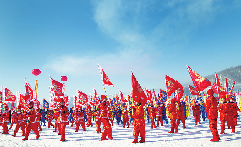 图片默认标题_fororder_满族八旗阵表演-1