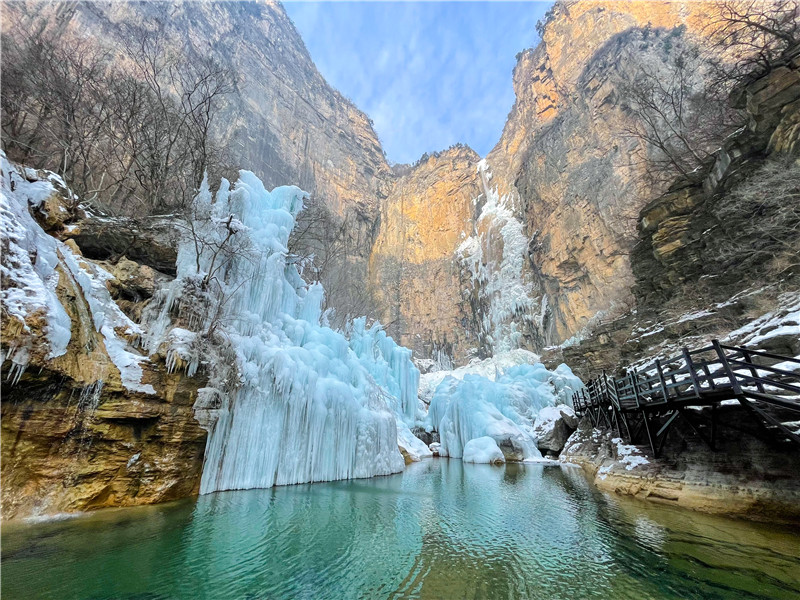 河南云台山迎虎年初雪 全国游客免门票赏冰瀑雪景_fororder_微信图片_20220217151805