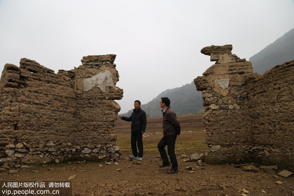 江西蒙山银矿水下古遗址重见天日