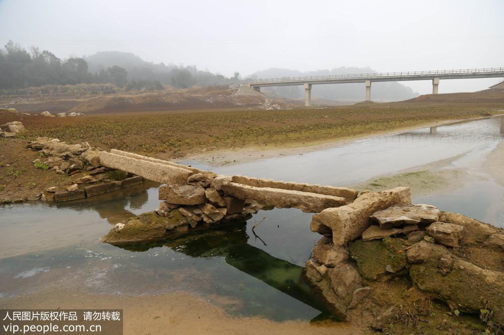 江西蒙山银矿水下古遗址重见天日