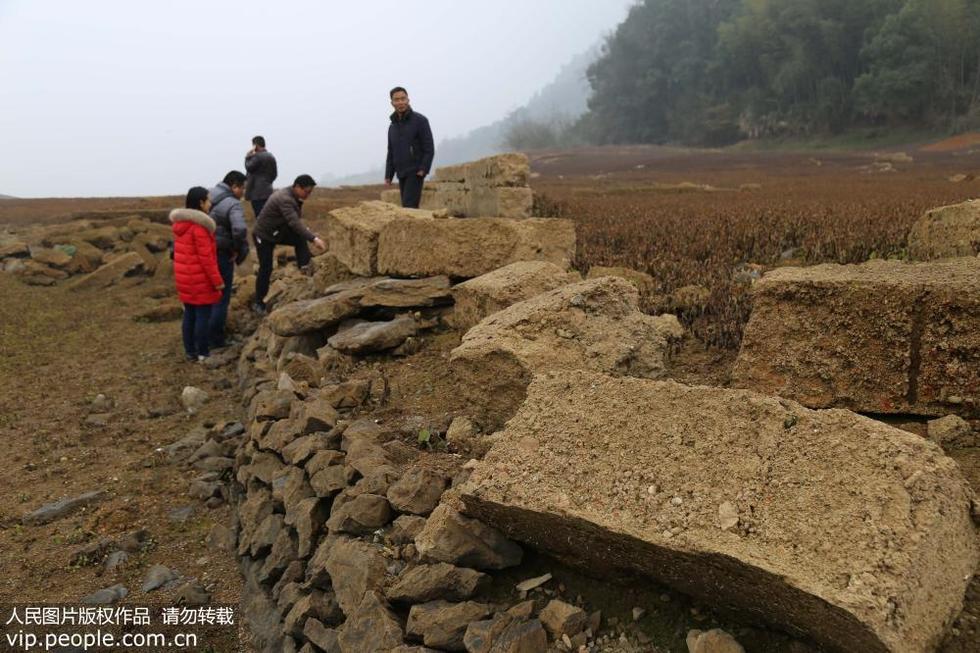 江西蒙山银矿水下古遗址重见天日