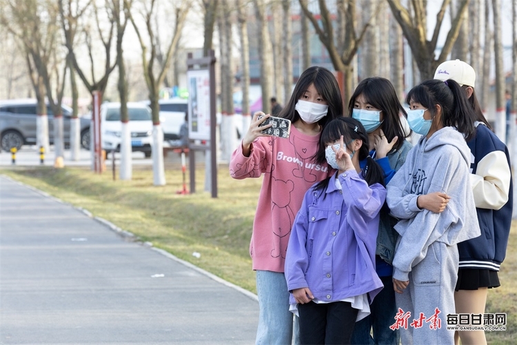 【焦点图轮播+庆阳列表+移动端列表】西峰区：大地染春色 市民踏青忙