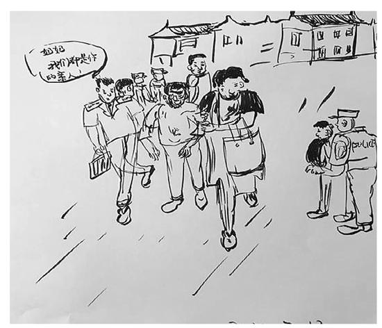 杭州富阳：民警手绘6幅漫画 记录88小时回家路