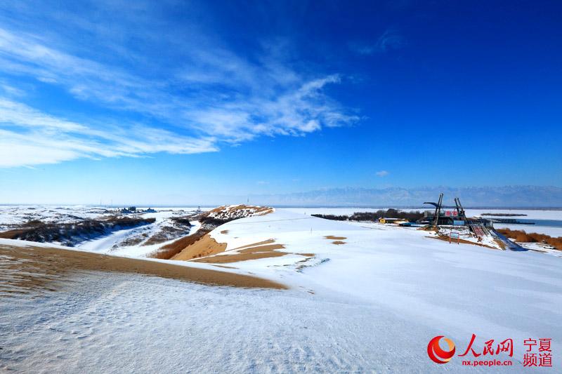 冬韵沙湖雪景美