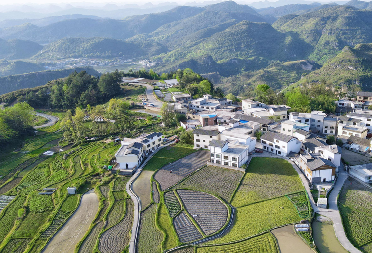 （中首）贵阳花溪石门村：田园间春意盎然