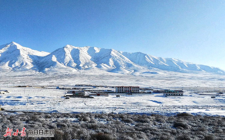 四月春雪落华锐 素颜天祝美美美