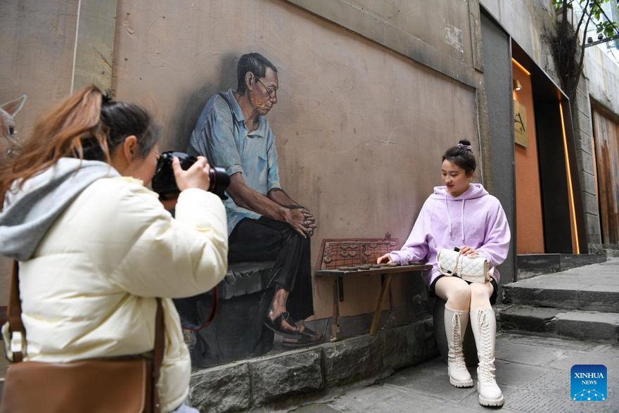 Shancheng Alley in Chongqing Full of New Vitality after Renovation