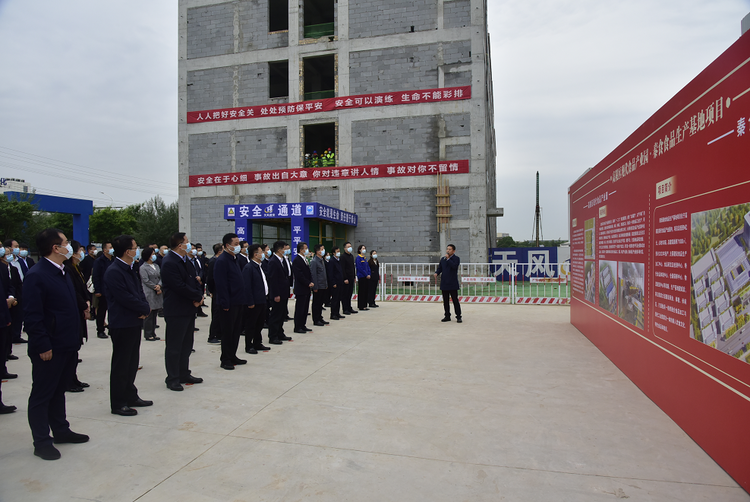 西安市高陵区召开一季度重点项目观摩暨九个方面重点工作总结调度会_fororder_图片3