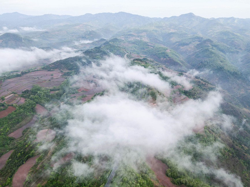 三门峡卢氏：雨后山村入画来