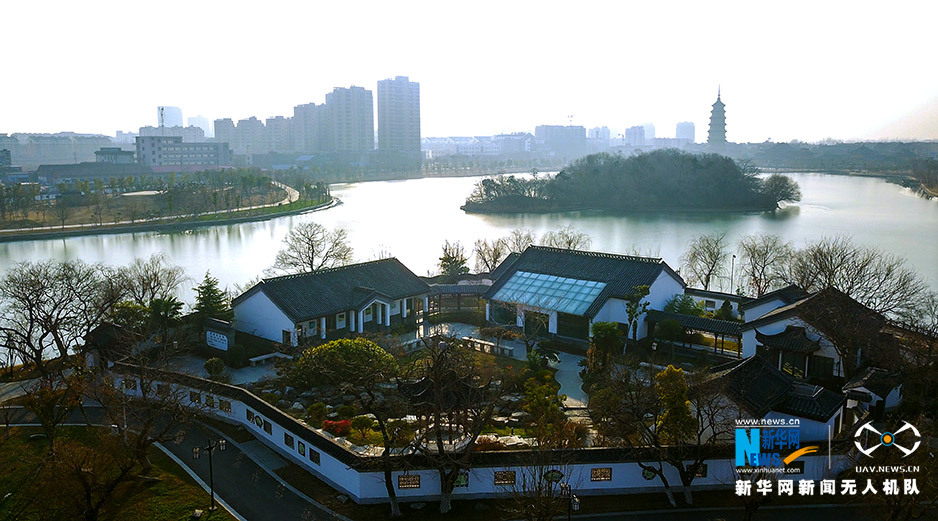 【飞阅中国】航拍“宋四家”米芾洗墨地——江苏涟水五岛湖