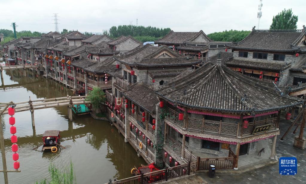 石家庄鹿泉：龙泉古镇雨后景色怡人