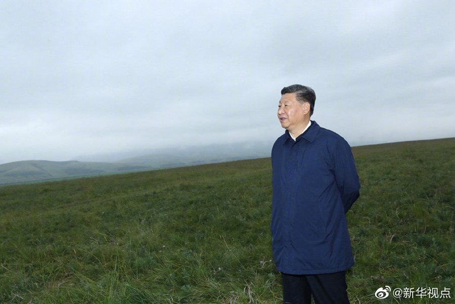 习近平考察山丹培黎学校和山丹马场