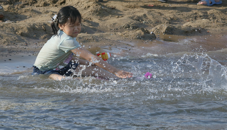 夏日里，冰城人钟情湿地游