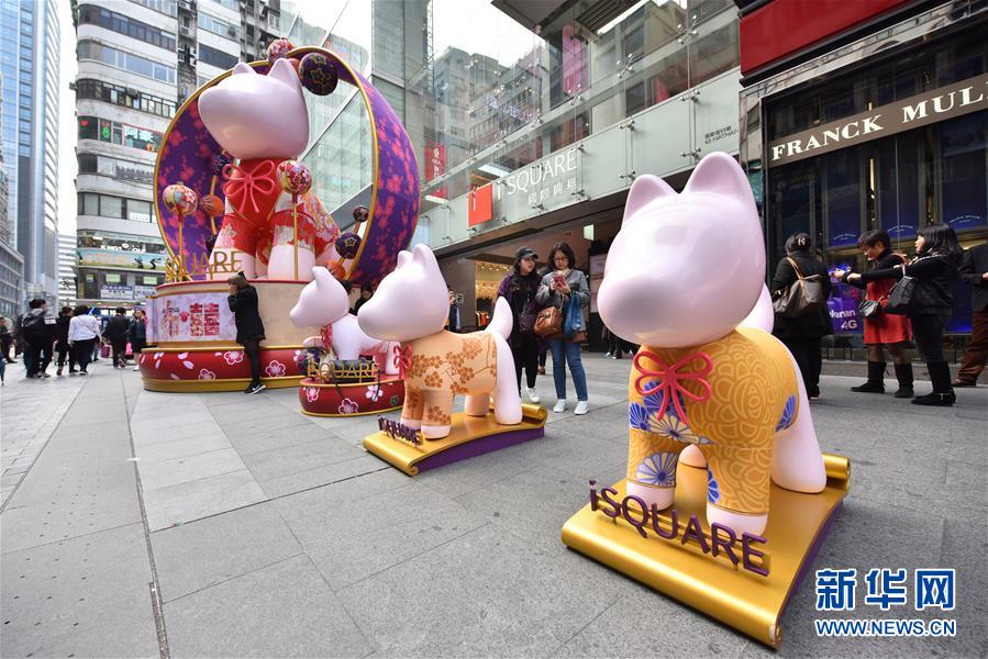 香港商场年味渐浓