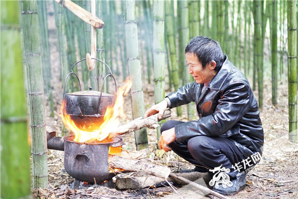 【行游巴渝 标题摘要】食有肉居有竹 梁平百里竹海鼎锅饭“熟”了