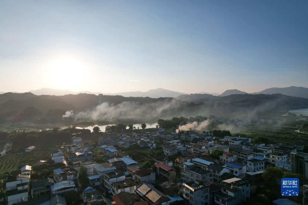 广西融安：夏日小岛美如画