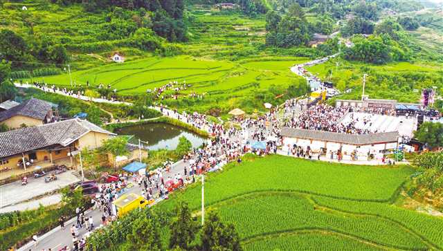 重庆梁平：露营节人气旺