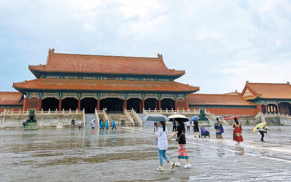 雨中游故宫