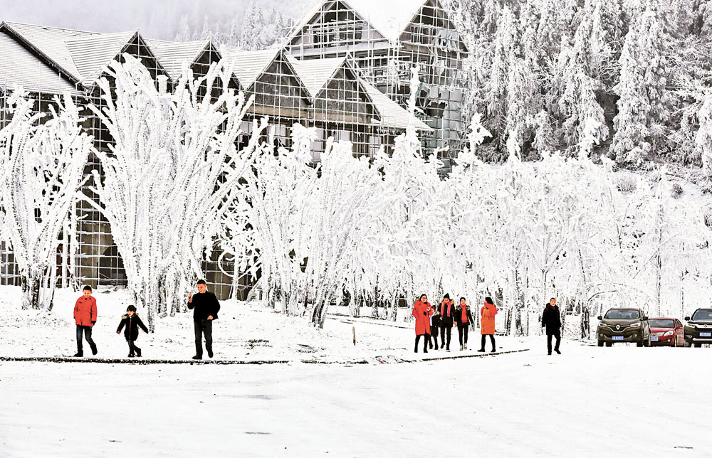 【焦点图】雪景游爆棚