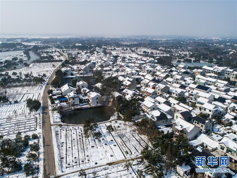 浙江长兴：雪后乡村美如画