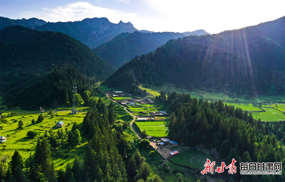 【焦点图】层层山峦竞秀色 茫茫林海翻碧浪 卓尼大峪沟比画还美_fororder_4