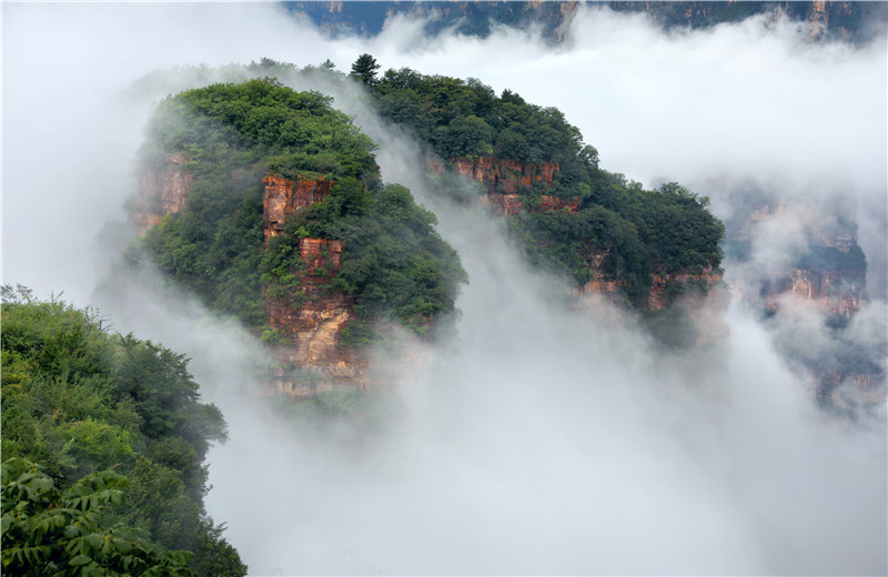 安阳林州：云绕太行山 田园美如画_fororder_5f60b88f7584b059a5170bdeda8cbef