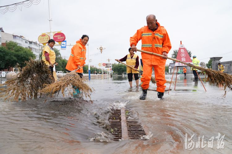 河北巨鹿：闻雨而动 排水清淤