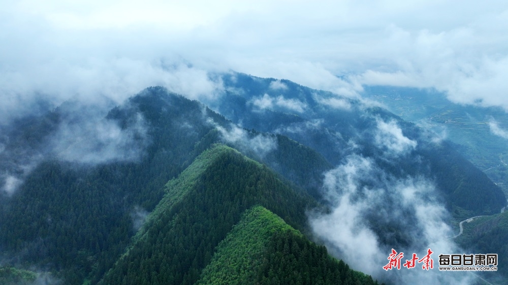 【大美甘肃】兰州榆中兴隆山：山色空蒙雨亦奇 云烟缥缈似画卷_fororder_5