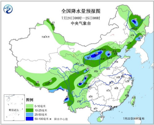 南方高温范围逐渐扩大 东北地区局部有大或暴雨