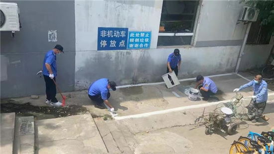 南京市雨花台区西善桥街道合理划线规范非机动车停放秩序_fororder_6