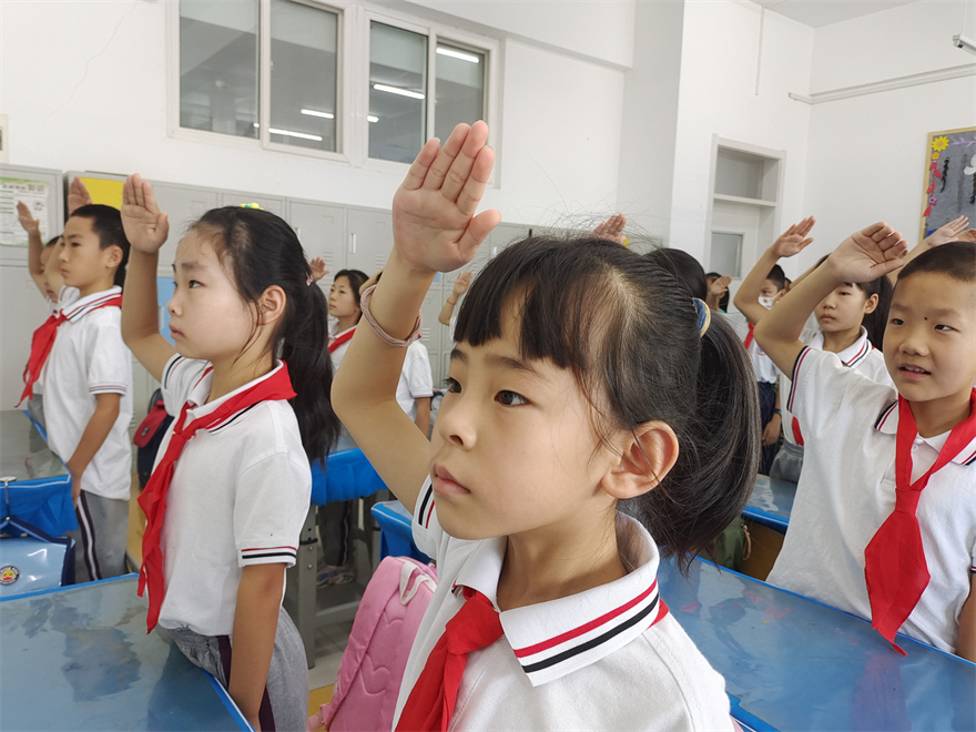 西安航天基地：新学期新气象 航天学子开学啦_fororder_航天五小1