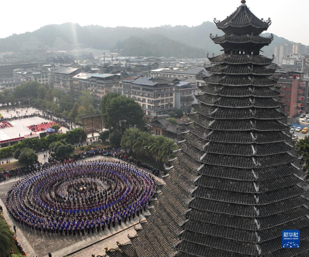 广西三江：侗乡举行多耶节活动