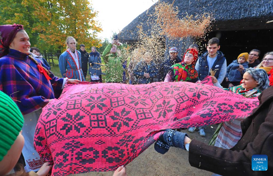 People celebrate bumper harvest in Minsk, Belarus_fororder_1