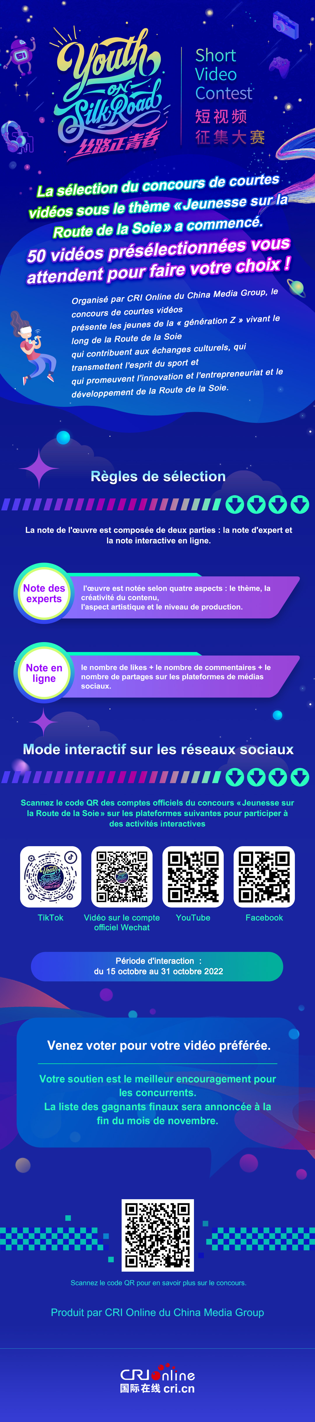 Jeunesse sur la Route de la Soie - Venez choisir votre courte vidéo préférée produite par les jeunes de la « génération Z »_fororder_快来PICK你喜爱的“Z世代”短视频作品-法语