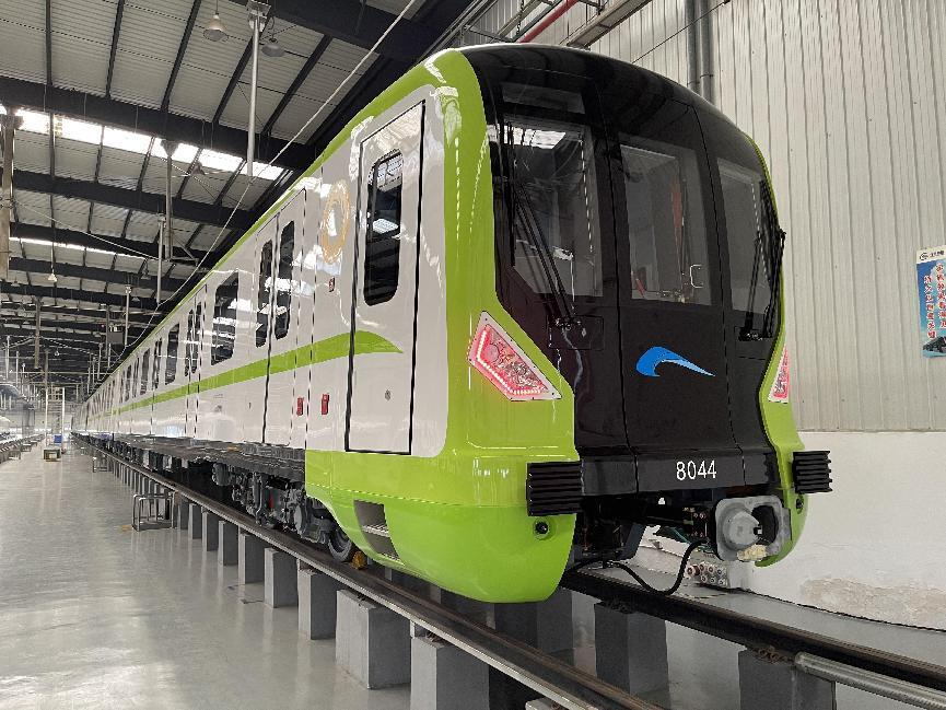 The First Train of Second Phase of Chengdu Rail Transit Line 8 Officially Comes off the Assembly Line_fororder_图片2