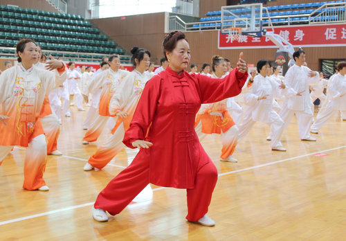 【河南供稿】共享太极 2019“一带一路”太极行活动走进重庆市大足区