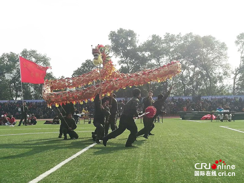 【已过审】【焦点图】【八桂大地、八桂大地-贺州】【旅游文体】【移动端】富川上演中国-东盟国际龙狮争霸赛