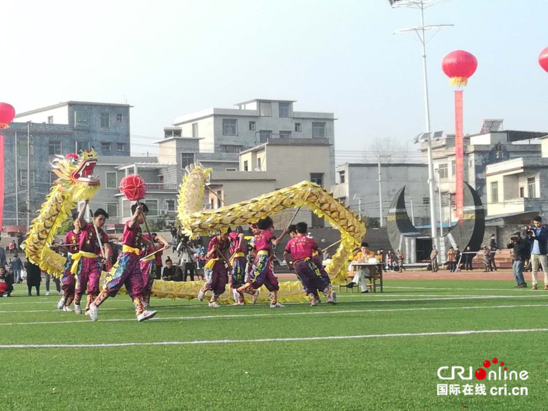 【已过审】【焦点图】【八桂大地、八桂大地-贺州】【旅游文体】【移动端】富川上演中国-东盟国际龙狮争霸赛