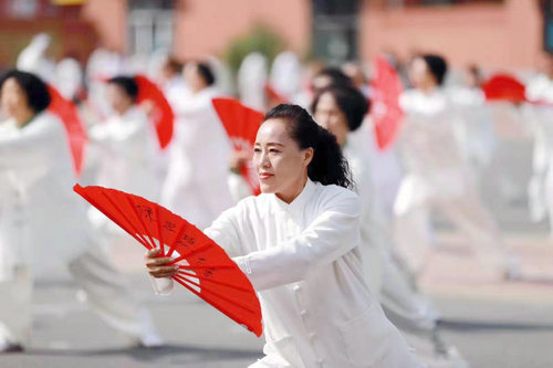 【河南供稿】哈尔滨太极拳爱好者共“武”太极 神韵满冰城