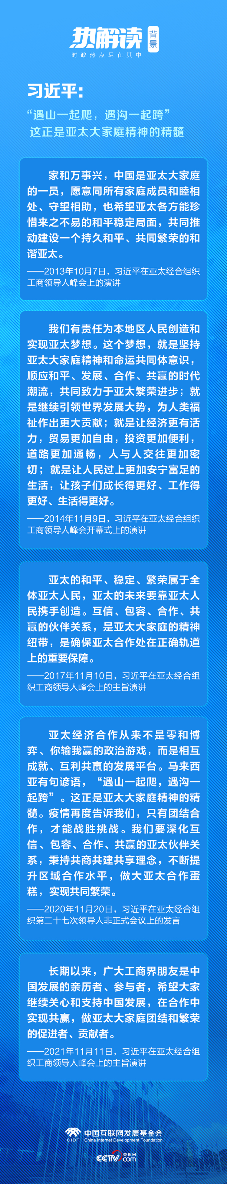 热解读丨APEC时间 习主席多次倡议发扬这种精神