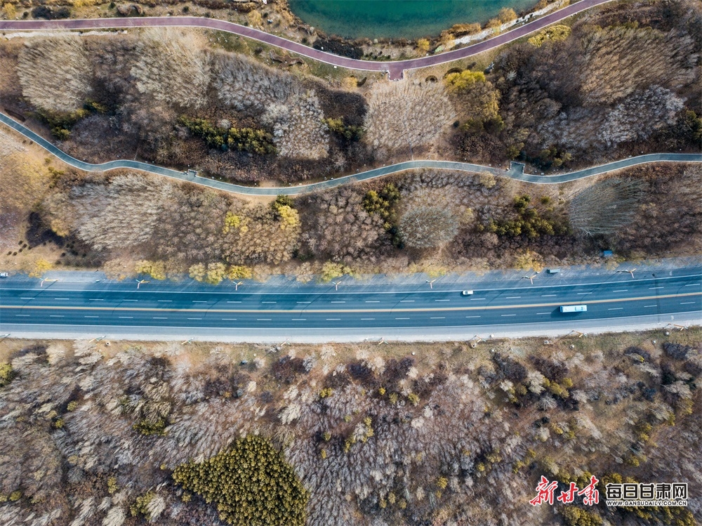 【张掖】张掖芦水湾公园的冬日美景