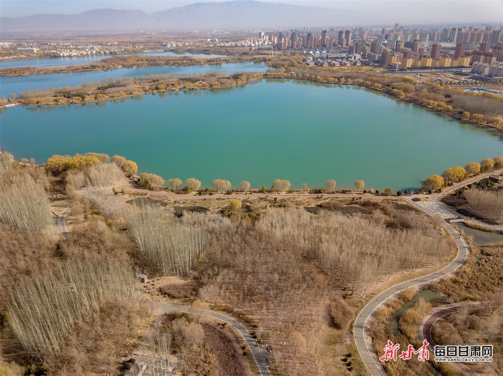 【张掖】张掖芦水湾公园的冬日美景