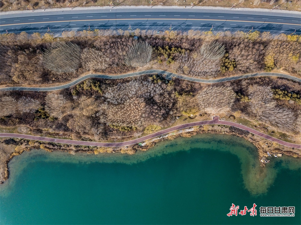 【张掖】张掖芦水湾公园的冬日美景